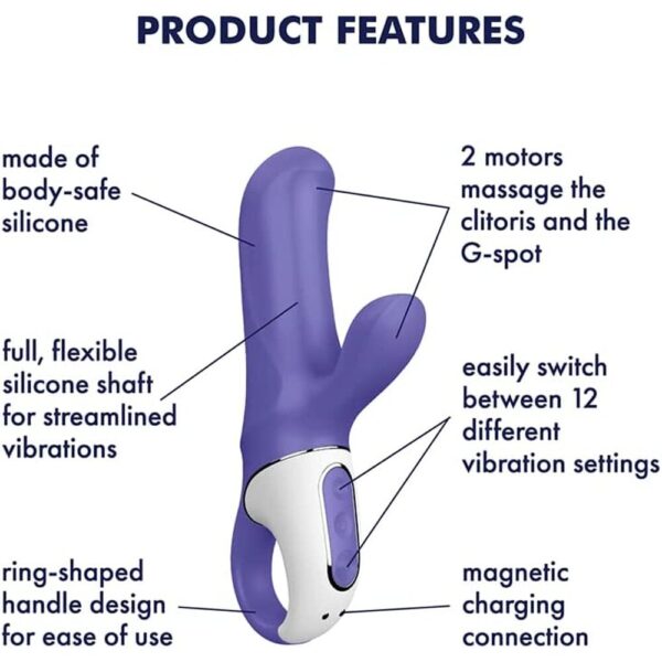 Satisfyer Vibes Magic Bunny Rechargeable G-Spot Vibrator-