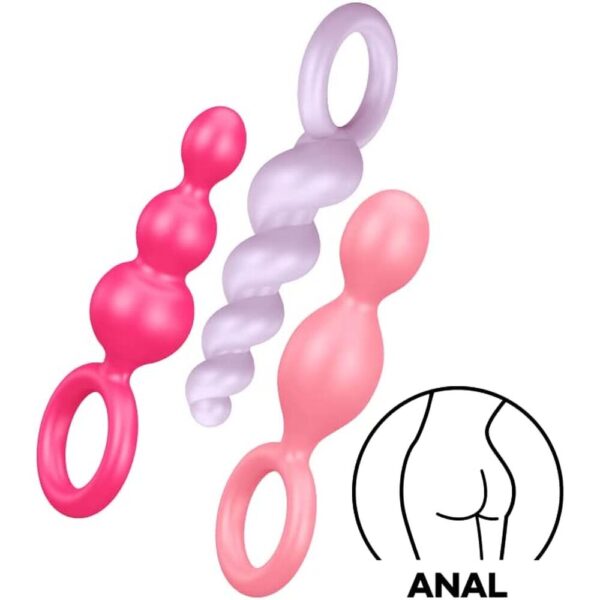 Satisfyer Booty Call Set Of 3 Multicolour Anal Plugs-