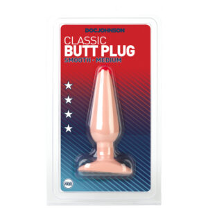 Classic Smooth Butt Plug Medium Flesh Pink-