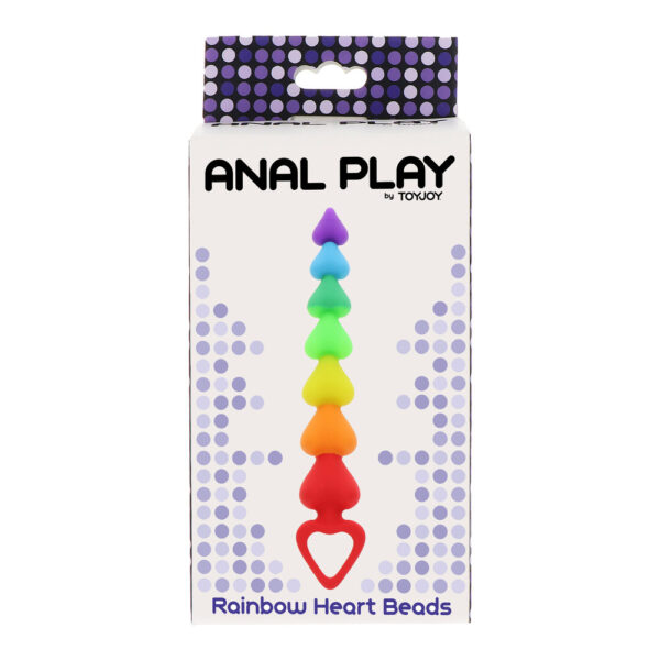 ToyJoy Rainbow Heart Anal Beads-
