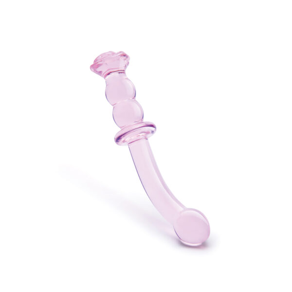 Glaze Glass Rosebud G-Spot Dildo-