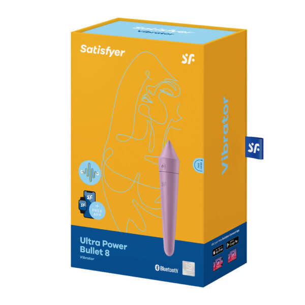 Satisfyer Ultra Power Bullet 8 With App Control Lilac-