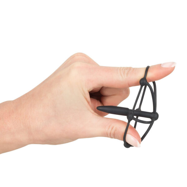 Silicone Penis Plug WIth Glans Cage-