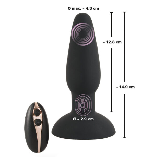 Black Velvet Thumping Anus Butt Plug-