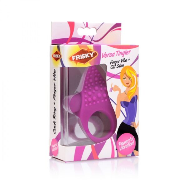 XR Frisky Versa Tingler Finger Vibe And Clit Stim-