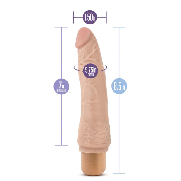 Dr. Skin Cock Vibe 7 Vibrating Cock 8.5 Inches-