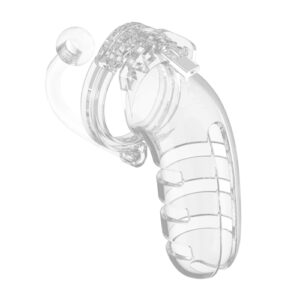 Man Cage 12  Male 5.5 Inch Clear Chastity Cage With Anal Plug-MCG012TRAx.jpg