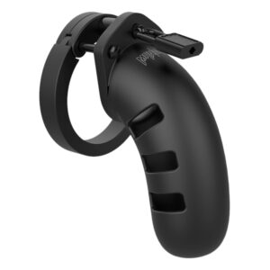 Man Cage 21 Male 4.5 Inch Black Silicone Chastity Cage-MCG021BLKx1.jpg