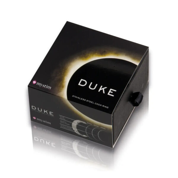 MyStim Duke Stainless Steel Polished Cock Ring-