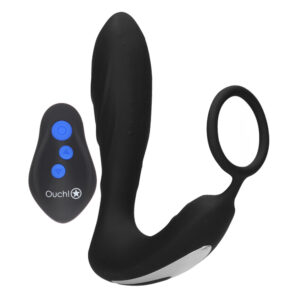 Ouch E Stimulation And Vibration Butt Plug And Cock Ring-OU580BLKx1.jpg