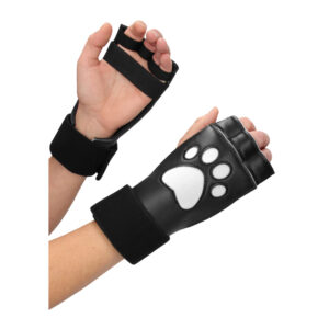 Neoprene Puppy Paw Gloves Puppy Play-OU710WHTx1.jpg