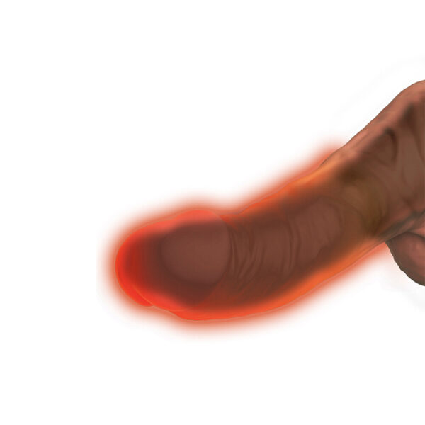 King Cock Plus Triple Threat 7.5 Inch Thrusting Cock Flesh Brown-
