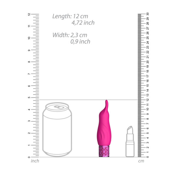 Royal Gems Sparkle Rechargeable Bullet Pink-