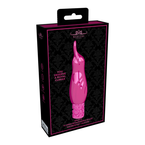 Royal Gems Sparkle Rechargeable Bullet Pink-