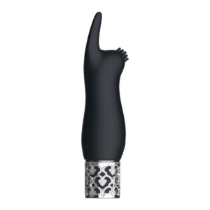 Royal Gems Elegance Rechargeable Silicone Bullet Black-ROY011BLKx1.jpg
