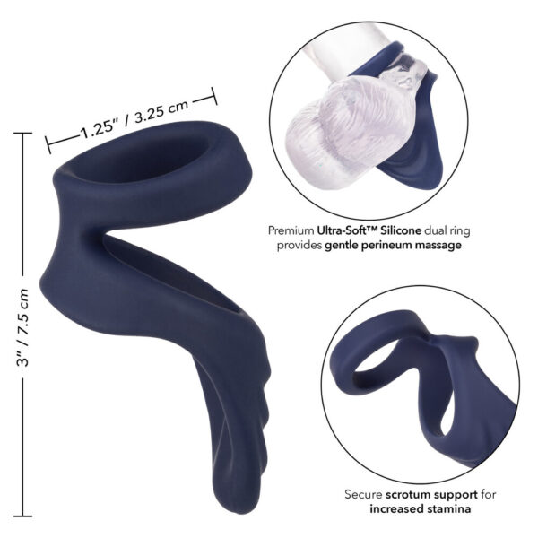 Viceroy Perineum Dual Silicone Cock Ring-