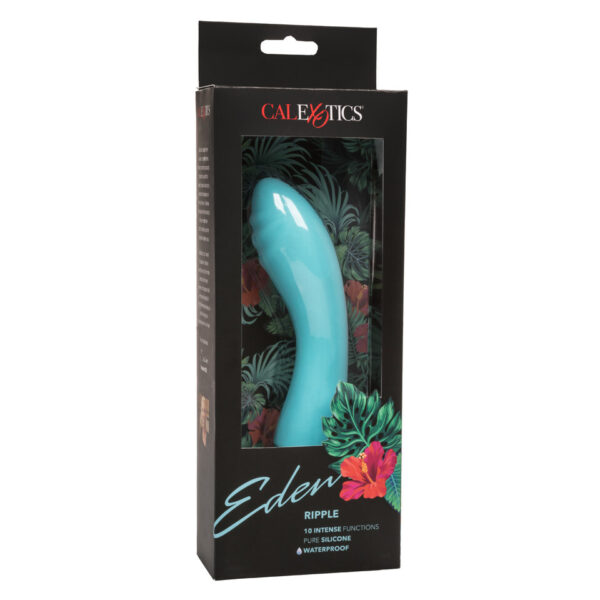 Eden Ripple Silicone G-Spot Vibrator Waterproof 6 inch-