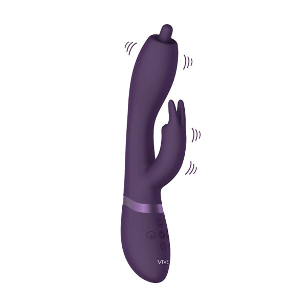 Vive Nilo Purple Pinpoint Rotating G Spot Rabbit-
