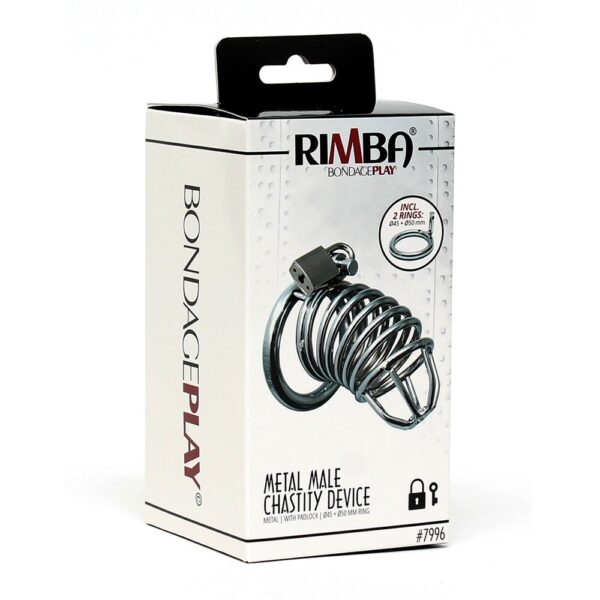 Chrome Chastity Cock Cage-