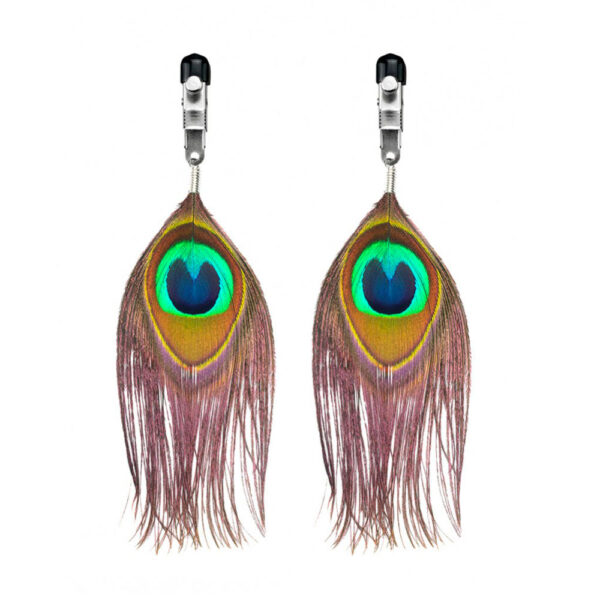 Nipple Clamps With Peacock Feather Trim-r8106x1.jpg
