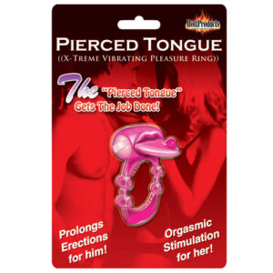 Pierced Tongue Vibrating Silicone Cock Ring-WT2327x.jpg